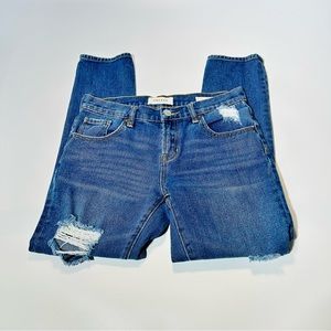 Pacsun jeans Boyfriend jeans distressed mid rise medium wash women size 24